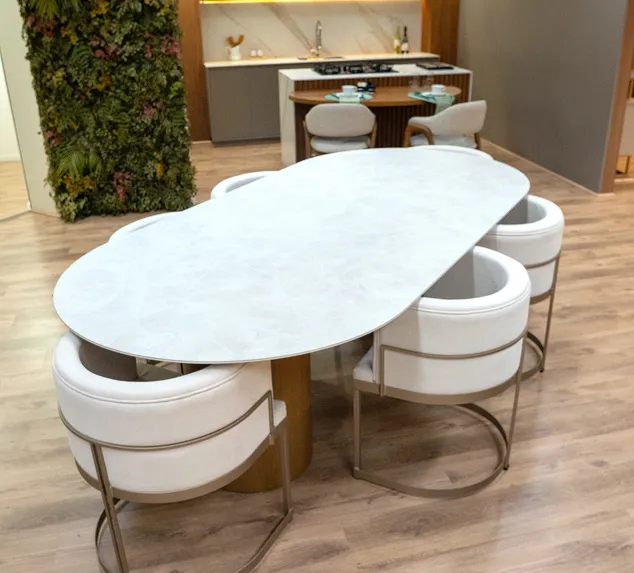 Hausmöbel - Mesa de jantar branca minimalista